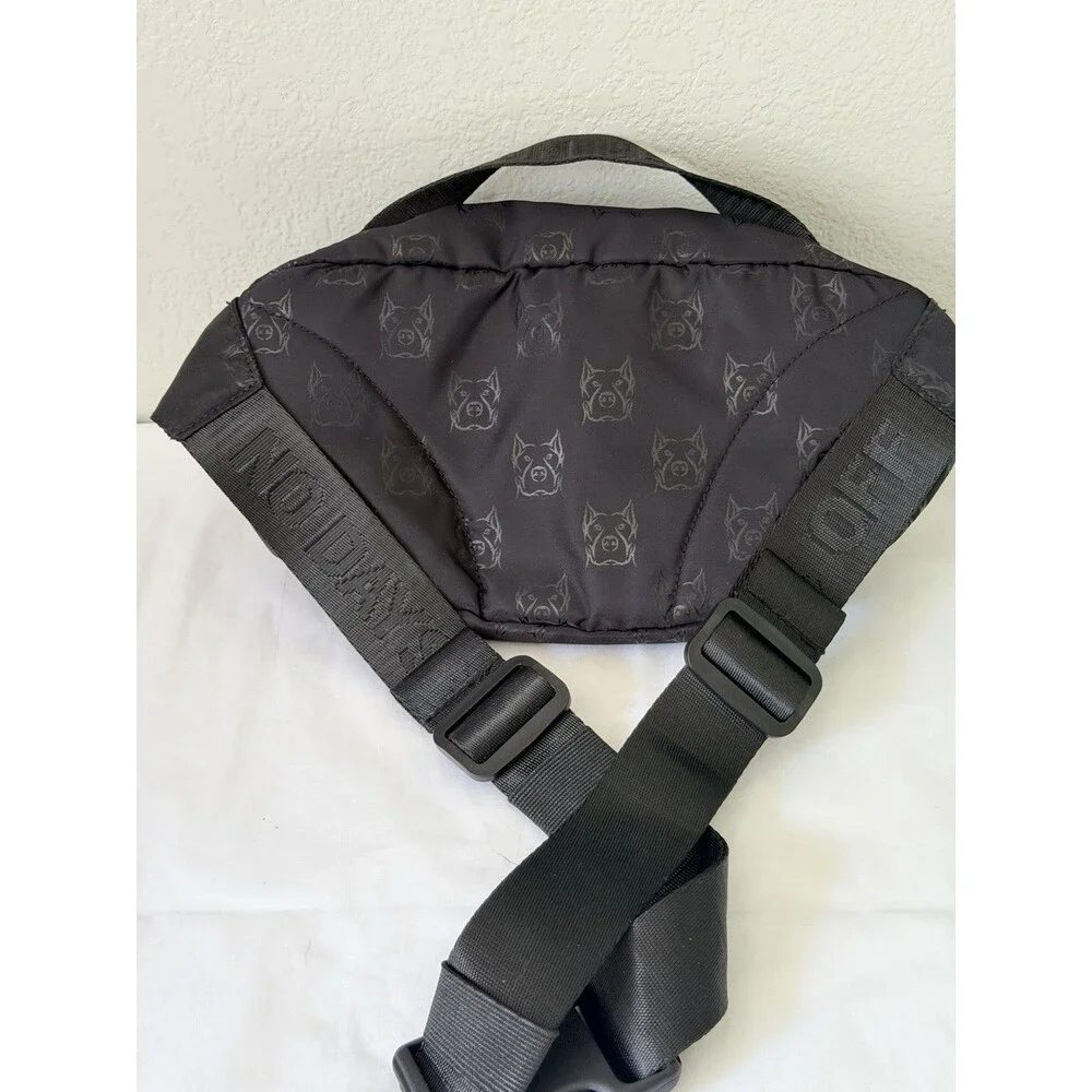 No Days Off NDO Black Pitbull Monogram Chest Rig Sling Bag Crossbody Tactical